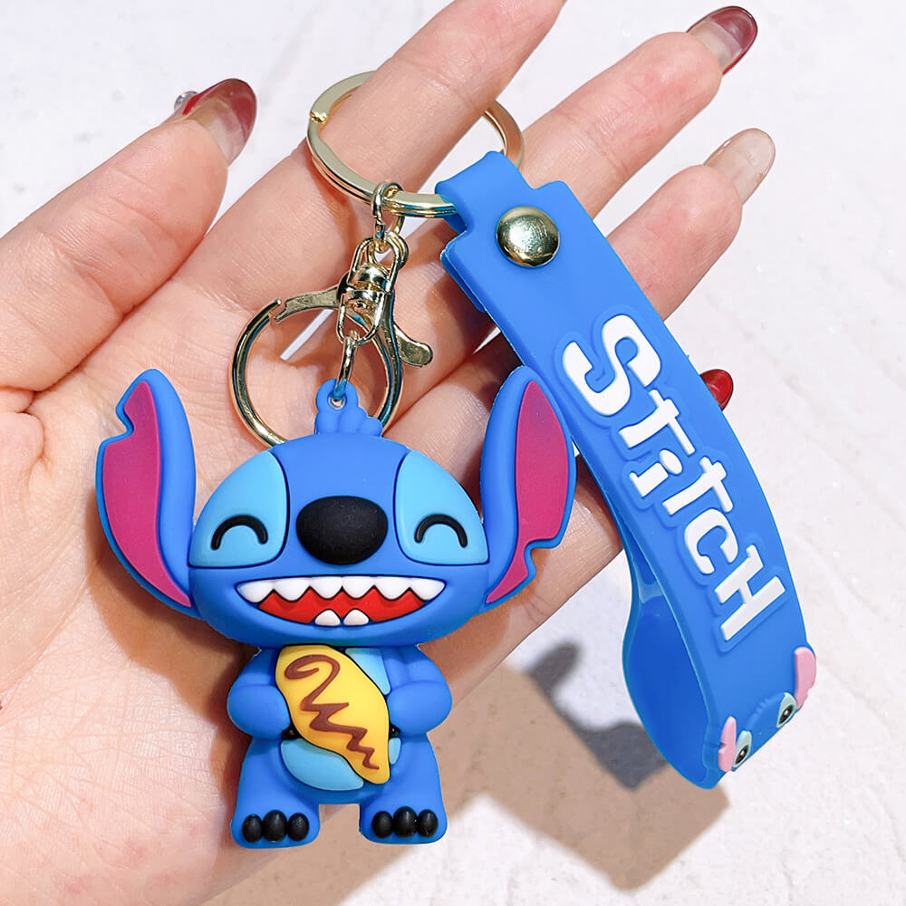 Stitch Wristlet Cartoon Keychain