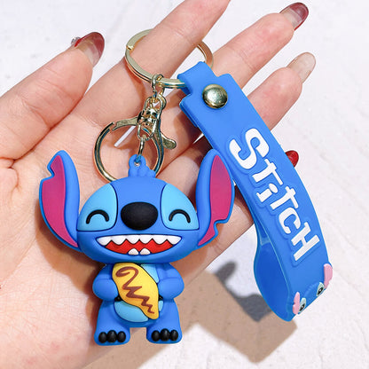 Stitch Wristlet Cartoon Keychain