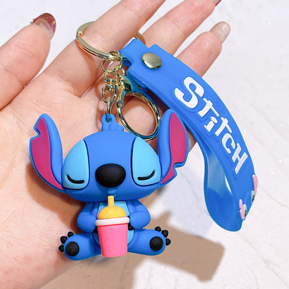 Stitch Wristlet Cartoon Keychain