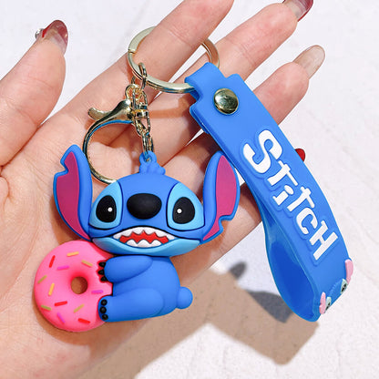 Stitch Wristlet Cartoon Keychain