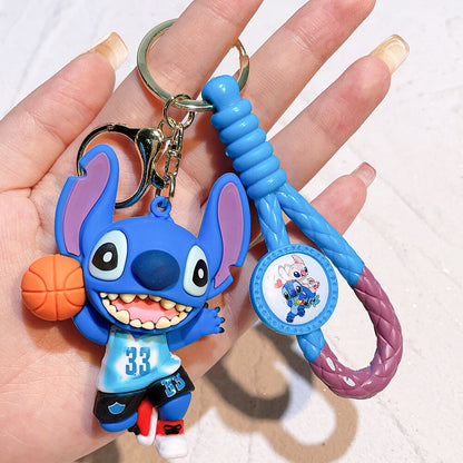 Stitch Wristlet Cartoon Keychain