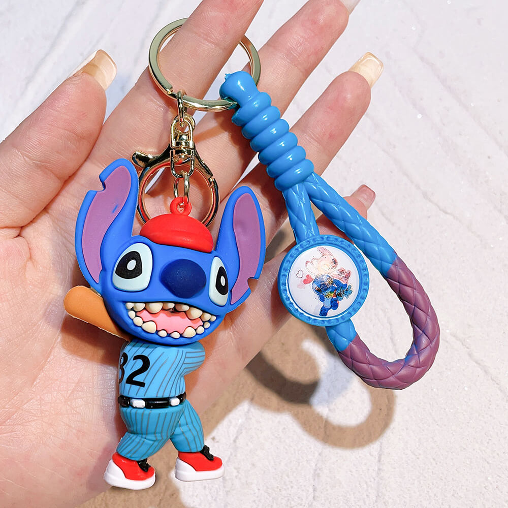 Stitch Wristlet Cartoon Keychain