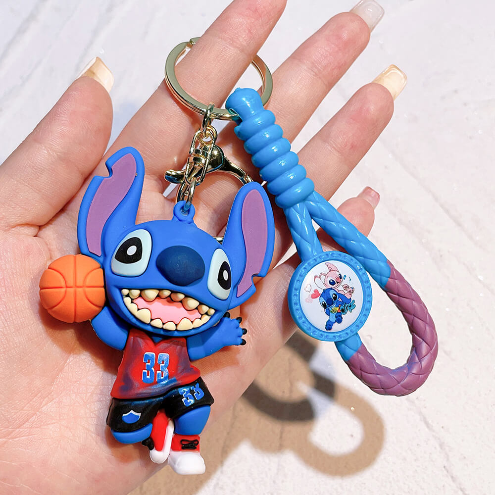 Stitch Wristlet Cartoon Keychain