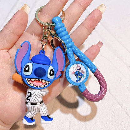 Stitch Wristlet Cartoon Keychain