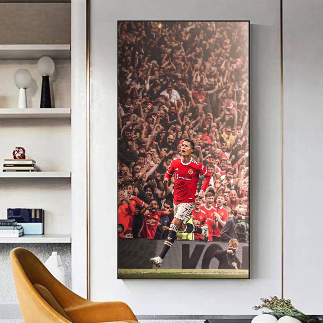 Cristiano Ronaldo Vertical Wall Art  - Aluminum Frame