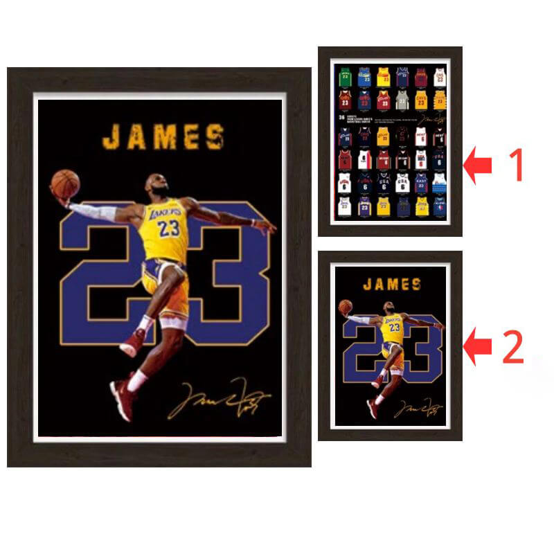 3D LeBron James Lakers Poster