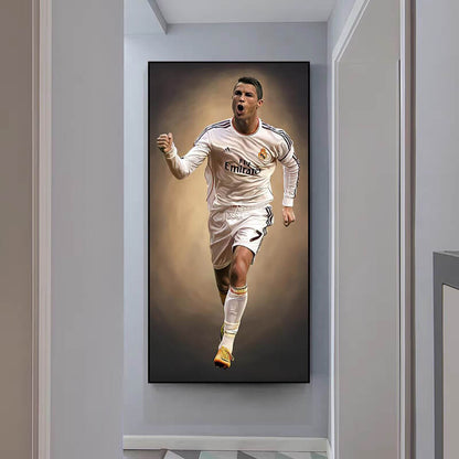 Cristiano Ronaldo Wall Art , Aluminum Frame