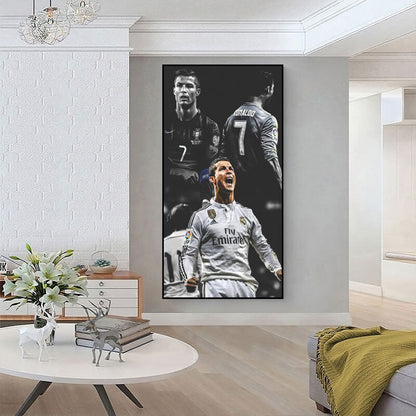 Cristiano Ronaldo Wall Art , Aluminum Frame