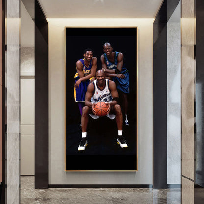 Jordan ~ Kobe ~ Garnett Wall Art