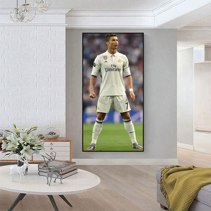 Cristiano Ronaldo Wall Art , Aluminum Frame