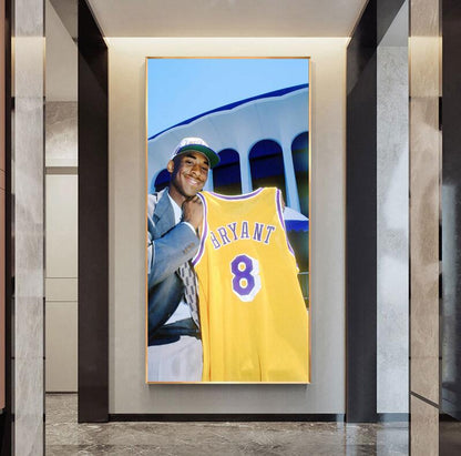 Kobe Bryant Wall Art, Vertical