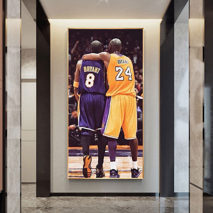 Kobe Bryant Wall Art, Vertical