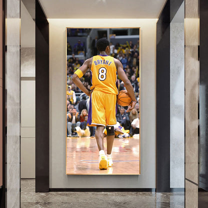 Kobe Bryant Wall Art, Vertical