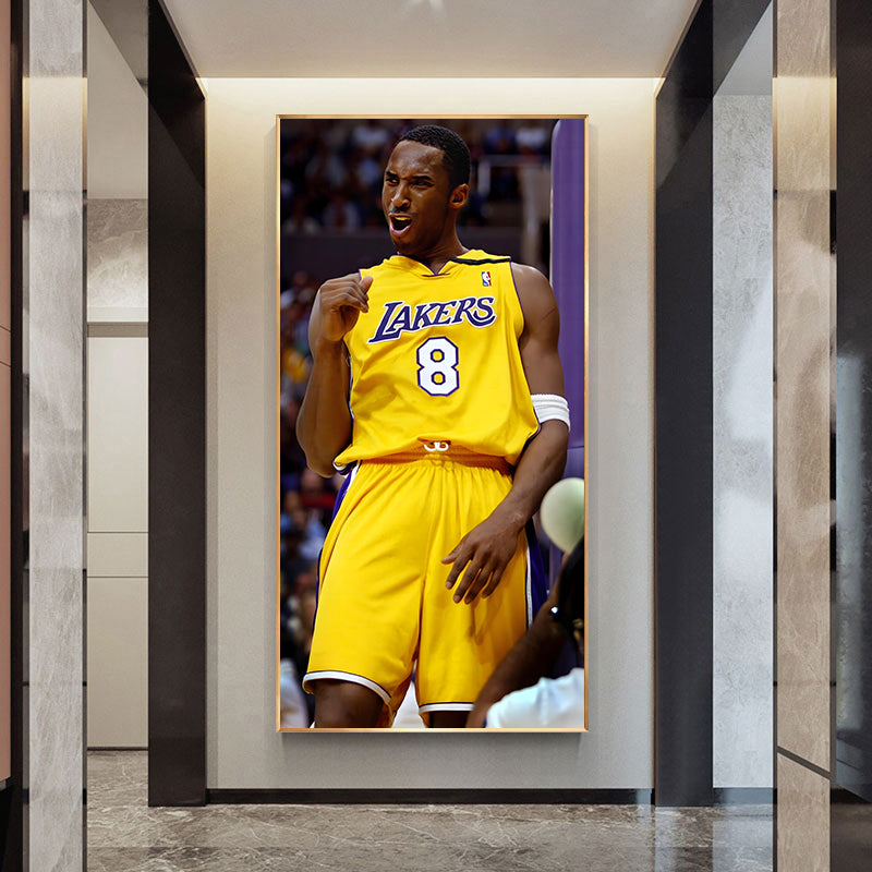 Kobe Bryant Wall Art, Vertical