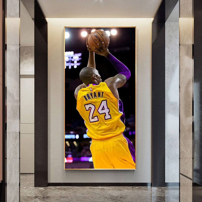 Kobe Bryant Wall Art, Vertical