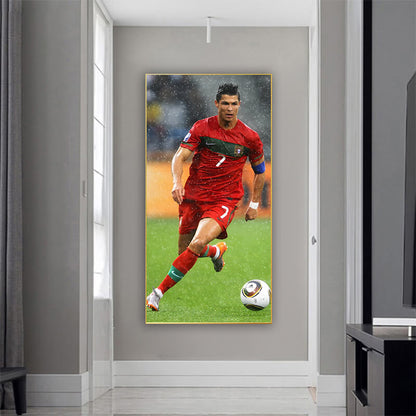 Cristiano Ronaldo Vertical Wall Art  - Aluminum Frame