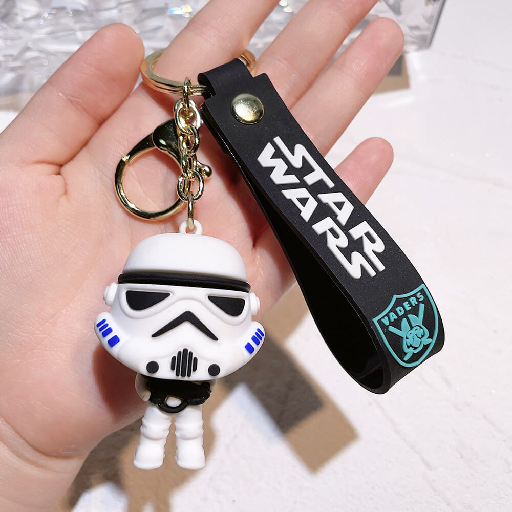 Star Wars Mandalorian Baby Yoda Stormtrooper Keychain Pendant