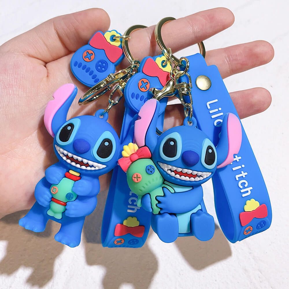 Stitch Wristlet Cartoon Keychain